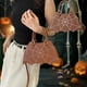 thumbnail image 5 of Bolso bandolera informal de cuero con diseño de murciélagos divertidos de Halloween, bolso de hombro con cadena de PU, 5 of 6