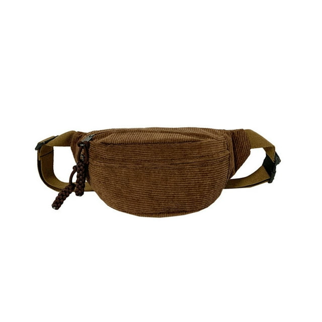 Guardoinrt Large Capacity Waist Bag Made Of Polyester For On Go Storage Shoulder Bag Fanny Pack Waist Pack Brown