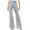 Light Blue, variant on High Waisted Flare Jeans For Women Summer Trendy Design High Waist Loose Casual Solid Color Slim Fit Bell Bottom Denim Pants With Pocket Light Blue M