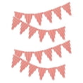 thumbnail image 1 of 4 banderines de fiesta con temática de carnaval, decoración de circo, banderines para fiestas de cumpleaños, festivales, celebraciones, decoraciones de banderas a rayas, 1 of 7