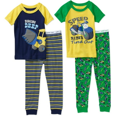 Faded Glory Baby Boys' 4 Piece Short Sle