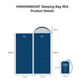 thumbnail image 5 of VINSONMASSIF REA Basic Sleeping Bag - Navy, All-Season Lightweight Camping Quilt, 5 of 13
