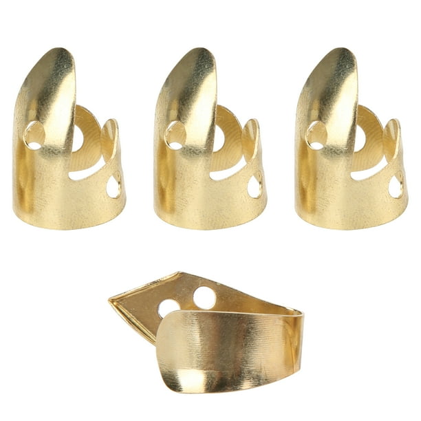 Púas de dedo de guitarra prácticas púas de dedo de metal portátiles para práctica básica para interpretación para guitarras para ukelele ANGGREK Otros