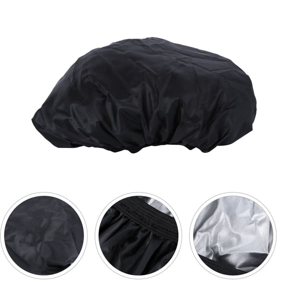 FELTECHELECTR 4Pcs Waterproof Cloth Bike Seat Covers Black for Cyclists Rainy Weather Protection