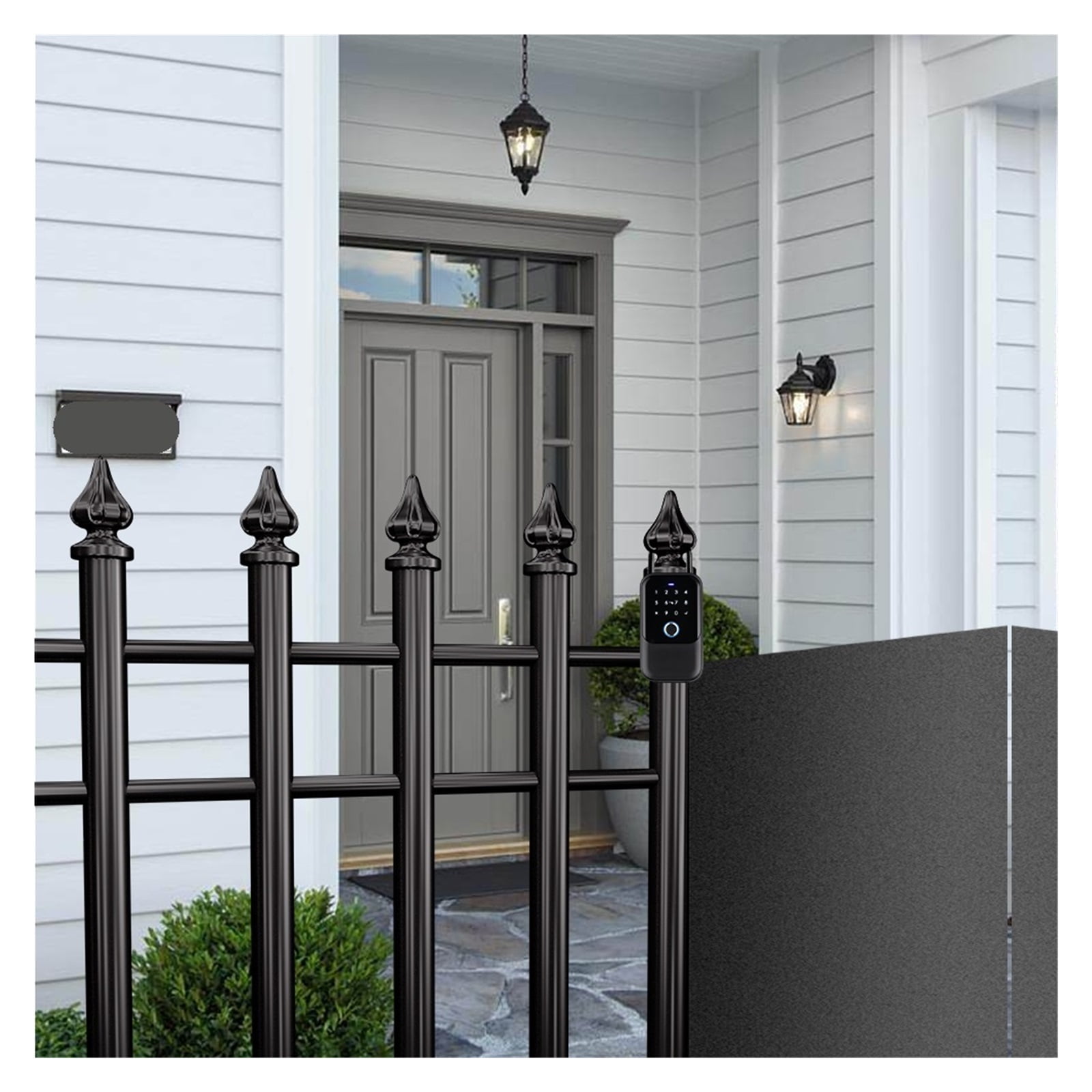 Waterproof Key Safe Fingerprint App Remote Unlock Wall Mount Security Lock Box ,House, Apartment, Office Key Storage