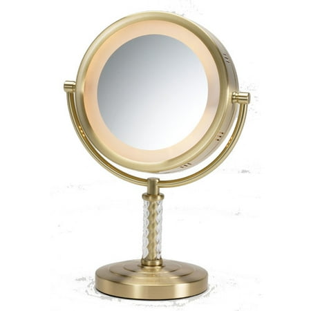 Jerdon Dual Sided Halo Lighted Vanity Mirror