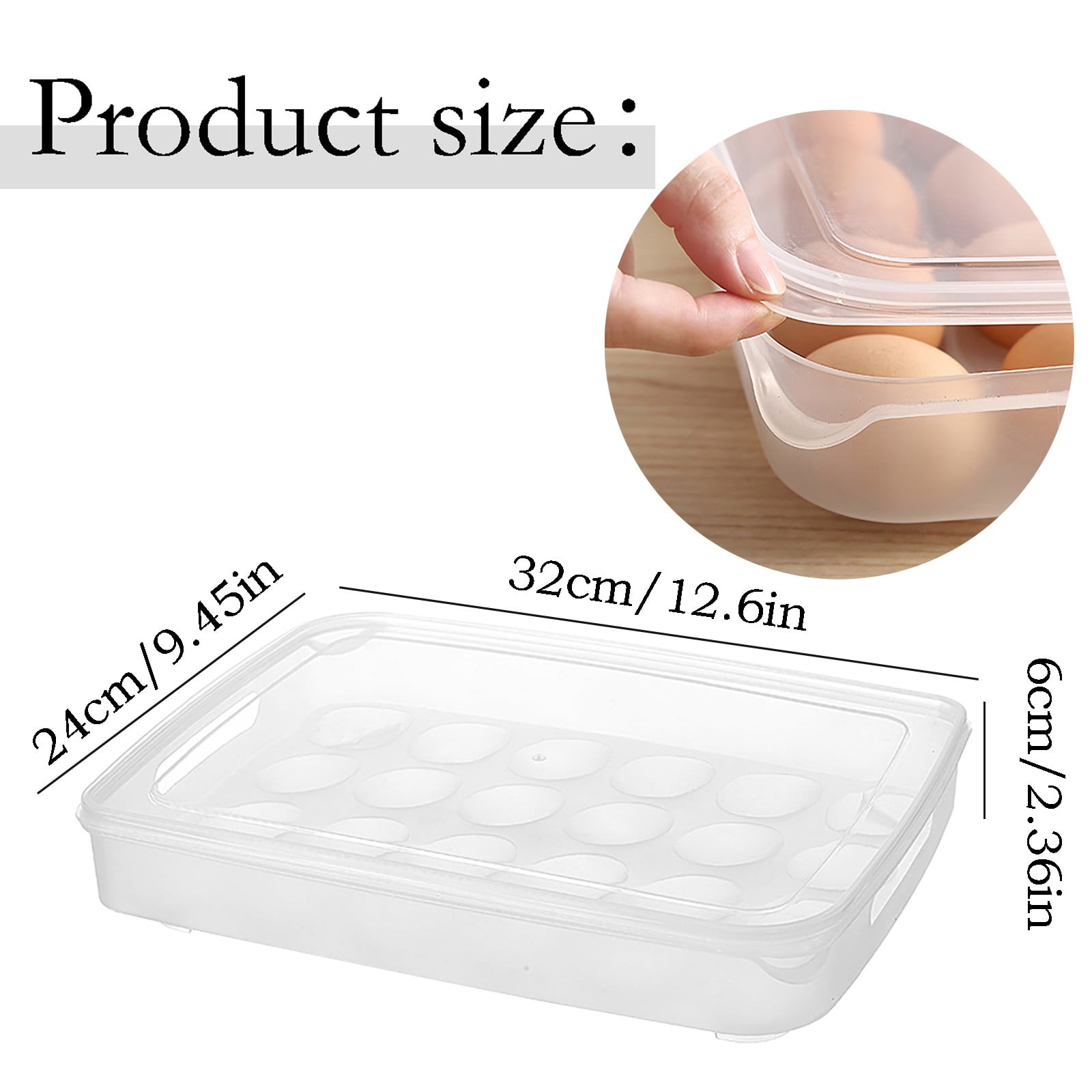 UYUH Deviled Egg Containers with Lid, Stackable Plastic Egg Holder for 24 Eggs, Clear Egg Storage for Fridge to Keep Fresh, for Easter and Thanksgiving Parties