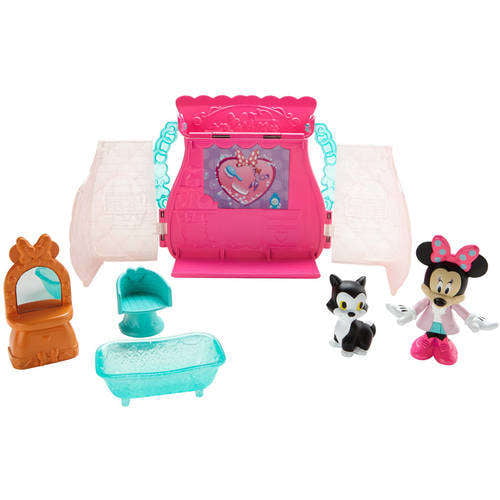 Disney Junior Minnie Pet Salon Playset Mini Set on The Go Travel Carry Bag 5 Pcs for sale online 