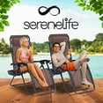 thumbnail image 2 of SereneLife Chaise Longue à Gravité Zéro, Brun, 2 of 8