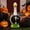 Black395, variant on Tuvgenk Halloween Pet Decor Bandana, Bright Spooky Pattern Triangle Scarf, Adjustable Dual-use Accessory For Pet And Porch Goose Statue