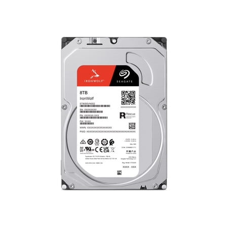 Seagate ST8000VN002 IronWolf NAS向け 3.5インチSATA HDD (8TB)