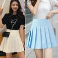 thumbnail image 4 of Jupe Plissée Mini pour Femmes Taille Haute Jupe Ajustée Jupe Plissée d'Été, 4 of 4
