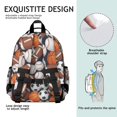 thumbnail image 5 of Football and Rugby Navy Pattern Cute School Backpack Bag for School with Padded Back and Adjustable Shoulder Straps 15.25"x11.5"x5.25", 5 of 5