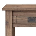 thumbnail image 5 of SIMPLIHOME Monroe SOLID ACACIA WOOD 22 inch Wide Square Rustic End Table in Rustic Natural Aged Brown with Storage, 1 Drawer, for the Living Room and Bedroom, 5 of 5
