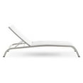 thumbnail image 6 of Modway Savannah Mesh Chaise Outdoor Patio Aluminum Lounge Chair in White, 6 of 6