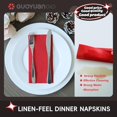 thumbnail image 4 of Shiyou - Serviettes en Papier Rouges Sensation Lin Invité Serviettes Jetables en Tissu pour Salle de Bain, Fête, Mariages et Événements-7.87 Pouces x 15.75 Pouces,50 Pack, 4 of 4