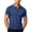 Navy, variant on Rrxhxhs Golf Shirts for Men Geometric Trim Collared Quarter Zip Short Sleeve Breathable Casual Tops,L