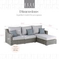 thumbnail image 3 of Vallauris Wicker Patio Storage Sectional Sofa, 3 of 5