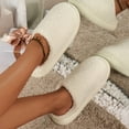 thumbnail image 2 of Wyzesis Chaussons Style Couple Camo Intérieur Maison Blanc Chaud, 2 of 6