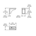 thumbnail image 5 of Mayne Nantucket Traditional Plastic Decorative Bracket in Espresso (Set of 2), 5 of 5