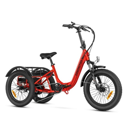ADDMOTOR Citytan Folding Electric Trike for Adults, 65 Miles, 48V 13.5Ah Battery, 20 Mph, 500W Rear-Drive Motor E-Tricycle with Suspension,...