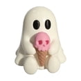 thumbnail image 2 of Halloween Ghost Figurine with Holding Skull Ice Cream, Funny Resin Ghost Statue Halloween Decor for Bookshelf, Terrace, Bedroom,Porch and Tabletop, 2 of 5