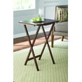 thumbnail image 5 of KLYNE - Indoor Single Folding Tv Tray Table - Walnut L 19 X W 15 X H 26, 5 of 6