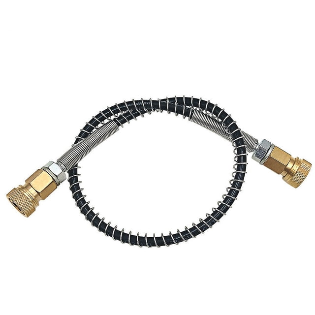 Bgsha Air Hose, Heavy Duty Air Compressor Hose, High Pressure Hose With Stainless Steel Spring Protector, PCP Air Refill Pump High Pressure Hose with Spring Wrapped 50cm M10x1 Thread