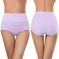 thumbnail image 2 of Kmdttou Panties for Women's s Underwear Soft High Waist Breathable Solid Color Briefs Panties For (Available in Plus Size), 2 of 5