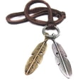 thumbnail image 3 of Colgante Vintage Unisex Cuerda Callana, Plata Y Hojas Doradas, de, 3 of 5