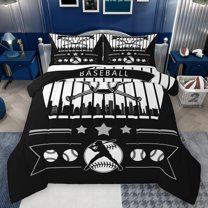 Castle Fairy Baseball Gamer Comforter Set (Twin), 2-Piece