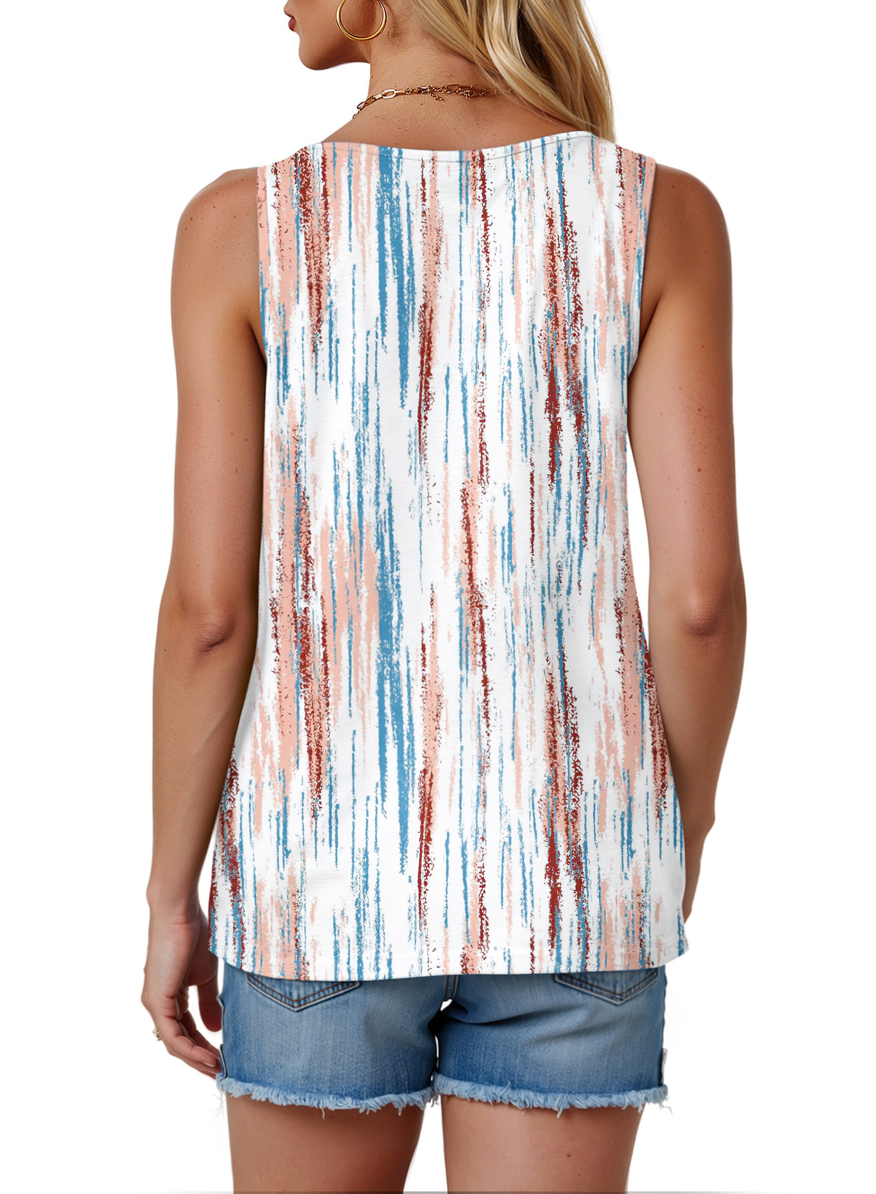 Fantaslook Women's Pleated Floral Tank Top photo 5