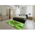 thumbnail image 4 of Ahgly Company Indoor Square Patterned Nebula Green Area Rugs, 3' Square, 4 of 6