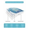 thumbnail image 5 of Quilts Twin Size Bedding Set, Blue Sea Turtle Lightweight Quilted Comforter, Summer Coastal Coral Ocean Soft Reversible Bedspread Coverlet with Pillow Covers for All Season, 68" x 86", 5 of 7