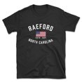 thumbnail image 1 of Raeford North Carolina Patriot Men's Cotton T-Shirt, 1 of 1
