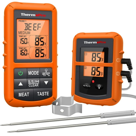 Termómetro inalámbrico para carne ThermoPro TP20 con 2 sondas de 150 m