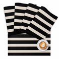 thumbnail image 2 of Modern Stripes Lines Placemats Set of 4,Wipeable Washable Table Mats for Dining Tables, Vintage Black and White Place Mats for Kitchen Event Party Tabletop Decor, 2 of 9