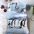 thumbnail image 1 of 3D Animal Penguin Quilt Cover Bedding Duvet Cover Set with Pillow Case(Full), 1 of 4
