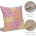 thumbnail image 4 of Throw Pillow Covers 20x20 Set of 2 Retro 70s Colored Hot Pink Preppy Room Decor Pillows Trendy Dot Decorative Outdoor Linen Case for Sofa Couch Bed,Pink Orange Yellow Dots, 4 of 6