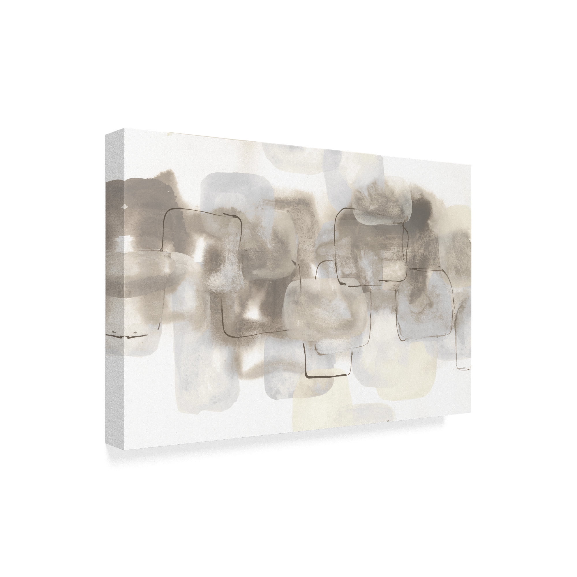 Trademark Fine Art 'Neutral Stacking III White' Canvas Art by Chris Paschke