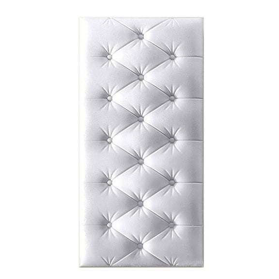 Anti-Collision Wall Padded, 3D Anti-Collision Wall Padding for Kids, Peel and Stick Headboard Self Adhesive Upholstered Headboard