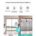 thumbnail image 5 of Christmas Snowflake Window Privacy Film Stained Glass Window Film Decorative Windows Cover Static Windows Cling for Glass Door Xmas Balls Farmhouse Wooden Grain Grey Stickers for Bathroom 23.6"x59", 5 of 7