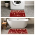 thumbnail image 6 of Christmas Kitchen Rugs Set of 2, Red Merry Christmas Snowflakes Kitchen Mats Indoor Home Decor 17x29 & 17x47 inch, 6 of 7