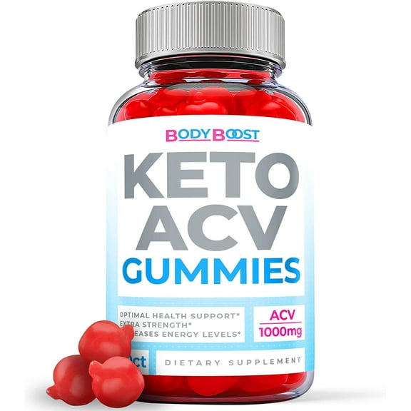 (1 Pack) Body Boost Keto ACV Gummies - Supplement for Weight Loss - Energy & Focus Boosting Dietary Supplements for Weight Management & Metabolism - Fat Burn - 60 Gummies