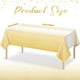 thumbnail image 2 of Nvzi 3pcs Gold Plastic Tablecloth for Parties, Disposable Gradient Tablecloths Rectangle Tables, Table Cover for Wedding Birthday Anniversary Party, 53.93 x 107.87Inch, 2 of 4
