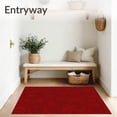 thumbnail image 3 of ODIKA 5'x7' Machine Washable Non-Slip Area Rug, Enchanting Twirl Symphony Decorative High Traffic Rug, Red, 579992, 3 of 7