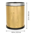 thumbnail image 2 of STRANDCHIC Golden Plastic Recycle Bins for Kitchen with Bag Concealment for Home Use 1Pack, 2 of 5