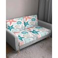 thumbnail image 3 of Red Teal Starfish Coastal Couch Cushion Covers Stretch, Washable Sofa Seat Covers Individual Seat Cushion Sofa Slipcovers Summer Beach Nautical Coral Sea Couch Cover Furniture Protector S-3PCS, 3 of 7