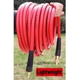 thumbnail image 2 of 2-Pack Hybrid Air Hose 3/8-Inch by 50-Feet 300 PSI Heavy Duty, Lightweight, Kink Resistant, All-Weather Flexibility with 1/4-Inch Brass Male Fittings, Bend Restrictors, Red, 2 of 6
