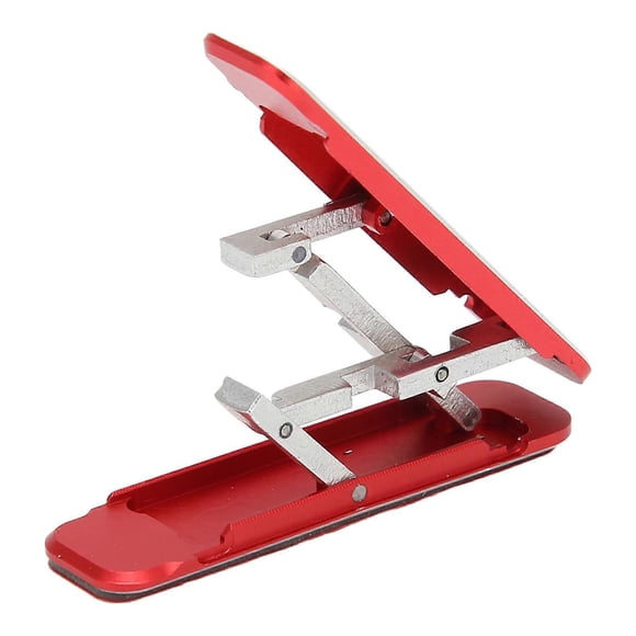 Multi Angle Cellphone Stand W Shaped Folding Phone Bracket Self Adhesive Phone Holder for 4 to 8 Inch Smartphones Red